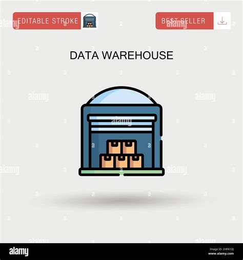 Data Warehouse Simple Vector Icon Stock Vector Image And Art Alamy