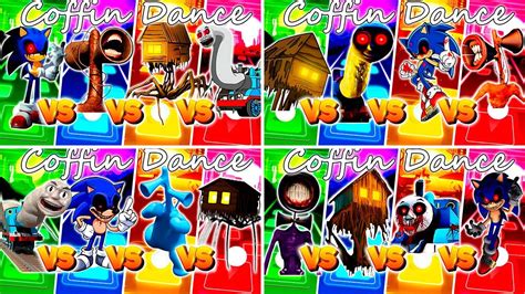 Thomas Train Exe Vs Sonic The Headgehog Exe Vs Siren Head Vs Spider