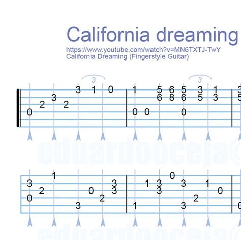 California Dreaming | Tablaturas