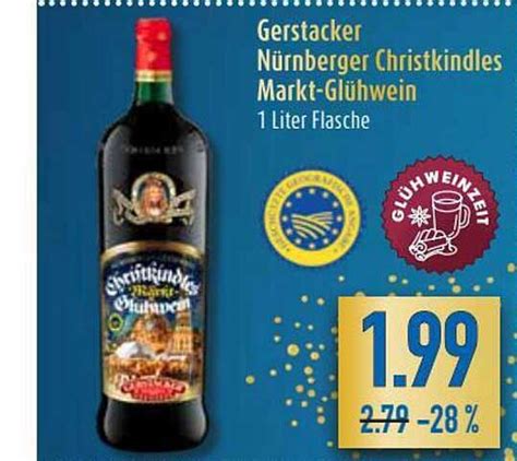 Gerstacker Nürnberger Christkindles Markt glühwein Angebot bei Diska