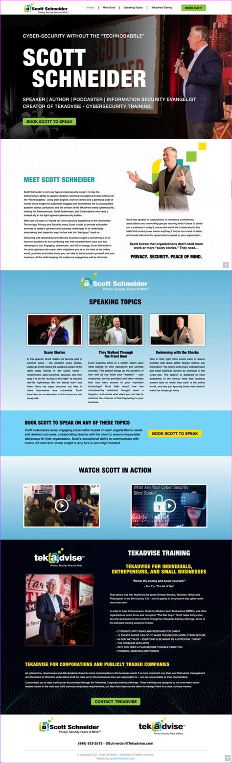 Scott Schneider — Information Security Speaker Professional Speaker