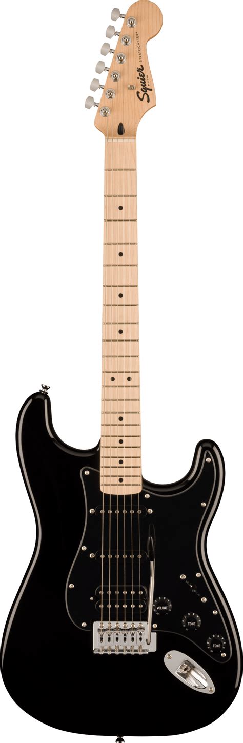 SQUIER SONIC STRATOCASTER HSS Black Swing City Music