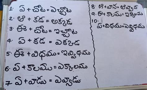 Write Thrika Sandhi Examples In Telugu Brainly In