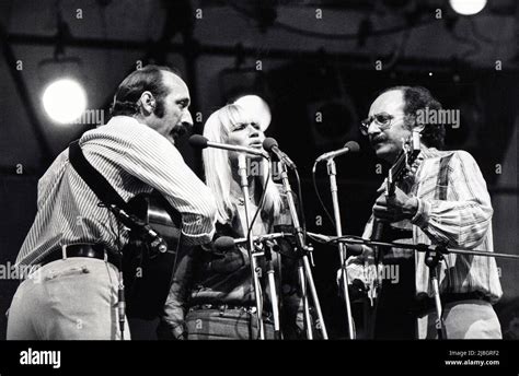 Peter, Paul and Mary performing live in concert in Central Park in New ...