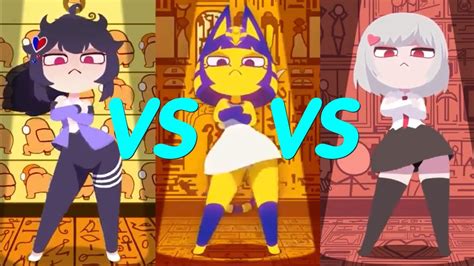 Dance Meme Ankha Vs Ankha But Howcow Vs Ankha But Songharang Youtube