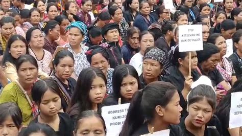 India News Women Paraded Naked Both Meitei Kuki Women Hold Massive Protests Across Manipur