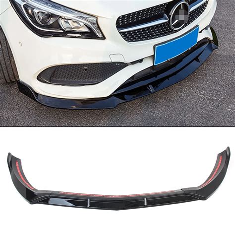 Front Bumper Lip Cover Trims For Benz Cla 45amg W117 Cla200cla250