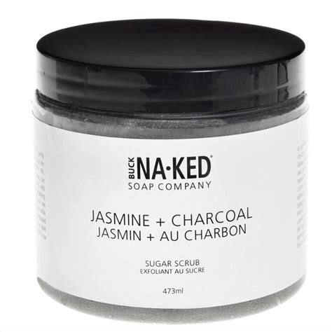 Buck Naked Soap Company Jasmine Charcoal Sugar Scrub 473 ml Voilà