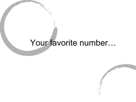 Ppt Your Favorite Number Powerpoint Presentation Free Download Id