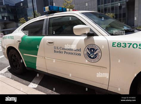 A United States Border Patrol police car is parked at UC San Diego. 3rd ...