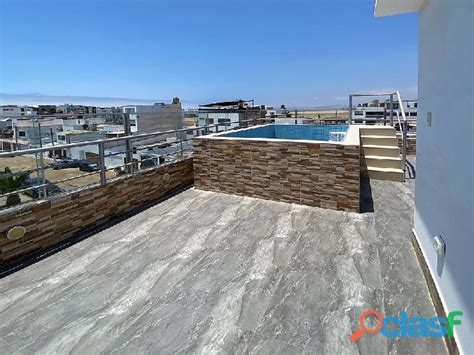 Punta Hermosa Triplex Penthouse Frente A Parque 3dorm 2balcones Y