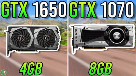 GTX 1650 Vs GTX 1070 Big Difference YouTube