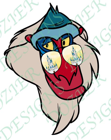 Rafiki Castle Glasses Lion King SVG / PNG Digital File Sublimation HTV ...