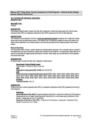 Fillable Online Measure Sleep Apnea Severity Assessment At