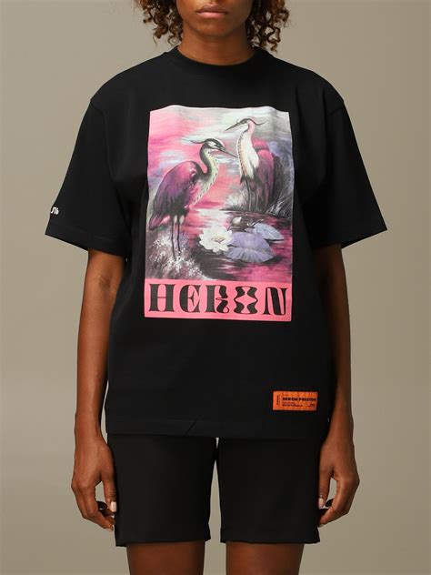 Heron Preston Camiseta Para Mujer Negro Camiseta Heron Preston