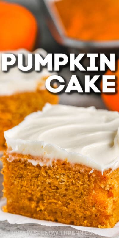 Pumpkin Cake Spend With Pennies