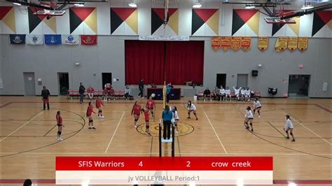 Sfis Lady Warriors Vs Crow Creek Volleyball Youtube