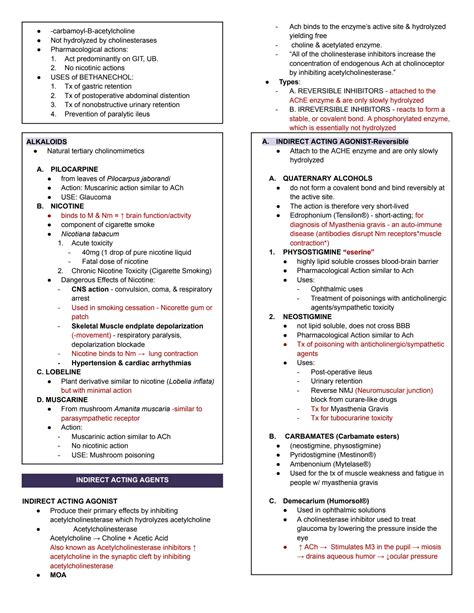 SOLUTION Cholinergic System Pharmacology Reviewer Katzung Studypool