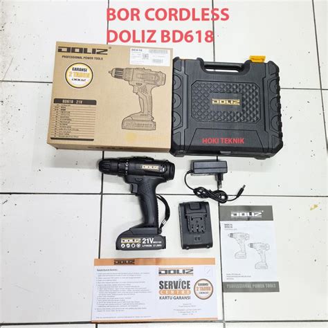 Doliz Bd Mesin Bor Baterai Cordless Drill V Doliz Bd Lazada