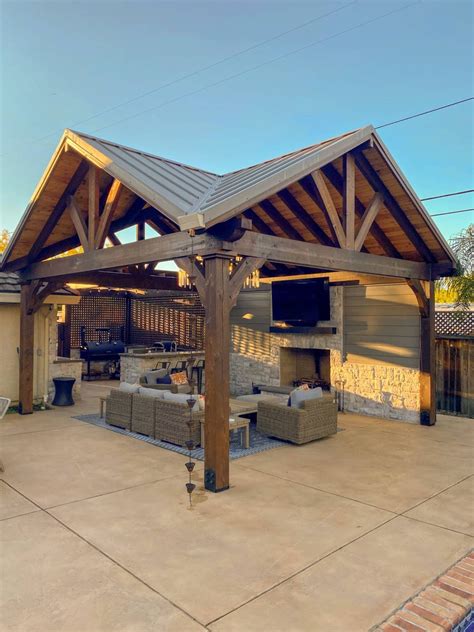 Timber Frame Pavilion Kit For Sale Outdoor Timber Structure