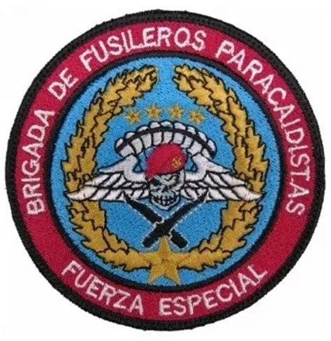 Parche Bordado Rodela Brigada Fusileros Paracaidistas Fuerzas