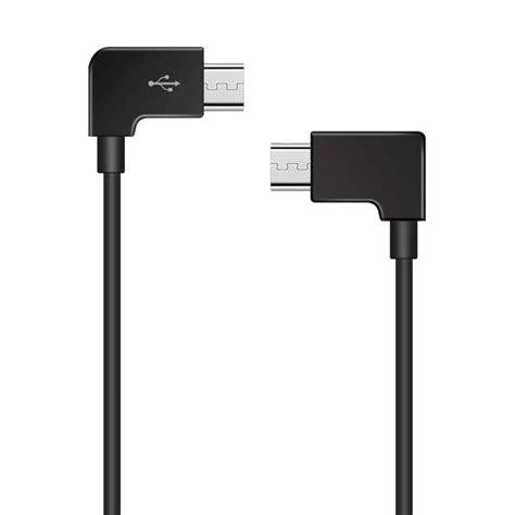 Double Right Angle 90 Degree Micro Usb Cable 30cm