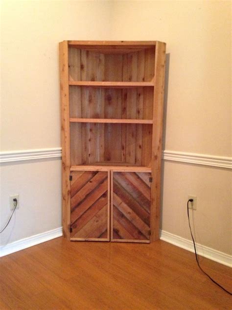 Wooden Cedar Rough Cut Corner Cabinet Woodnt It Be Nice Pinterest