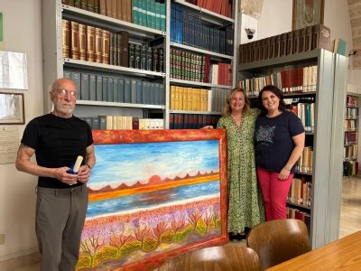 Lalba Che Colora La Natura In Dono Alla Biblioteca Comunale I