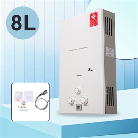 SUDEG KW Electric Hot Water Heater Tankless Propane LPG Gas Instant Hot Water Heater LCD