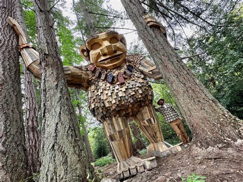 Artist's giant troll sculptures bring whimsy to Seattle-area woods — and a message about waste ...