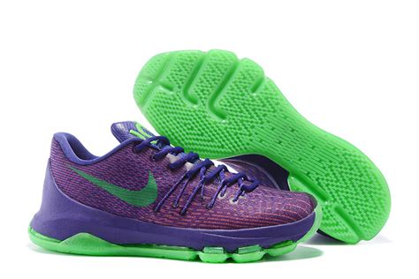 Nike KD 8 Fluorscent Purple Green Basketball Shoes [KD814] - $90.00 ...