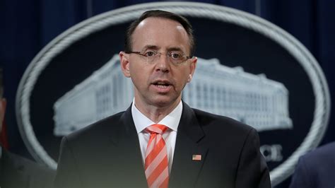 Rod Rosenstein Face Of Russia Probe To Step Down As Deputy Attorney