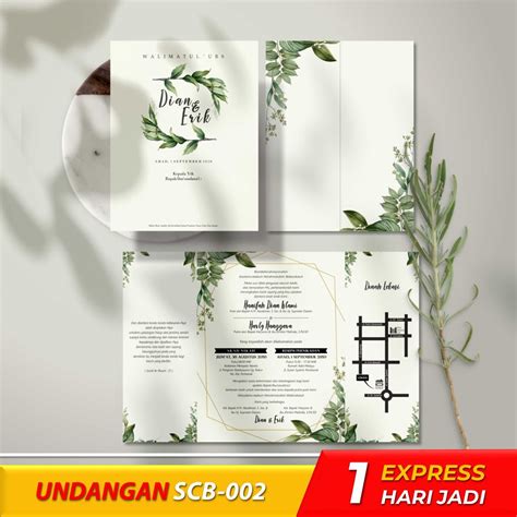 Jual CETAK UNDANGAN PERNIKAHAN KHITANAN AESTHETIC RUSTIC UNIK MURAH