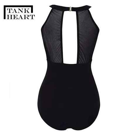 Αγορά Κολύμπι Tank Heart Sexy Retro One Piece Suits Monokini Plus