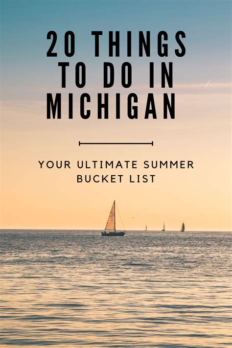 Michigan Summer Bucket List Artofit