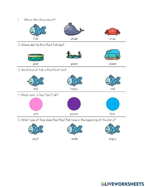 Pout Pout Fish 1020685 Hleitzke Live Worksheets