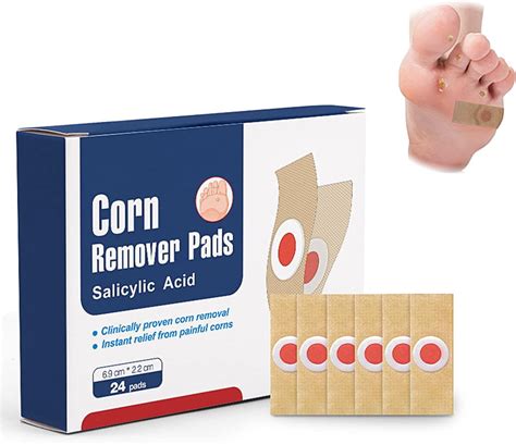24 Pcs Corn Removal Pads Foot Corn Removal Plaster With Hole Corn