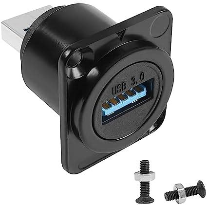 Amazon Qianrenon Usb Socket Dual Usb Panel Mount Solderless