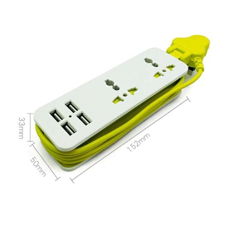 Расширение электрической розетки Портативный зарядки порты USB ...