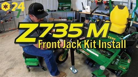 How To Install Front Jack Kit On John Deere Z735m Zero Turn Mower Youtube