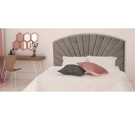 Tête De Lit L 145 Cm Empire Velours Taupe Tête De Lit But