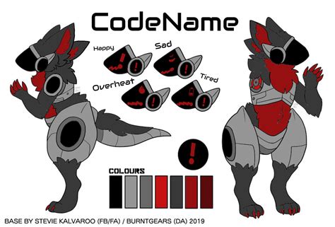 I Ve Finally Finished My Ref Sheet For My Sona Codename R Protogen