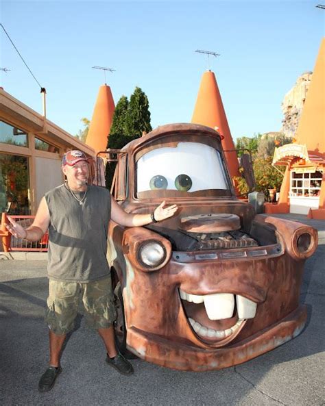 Another Shot of Larry The Cable Guy With Mater In Cars Land! Ford ...