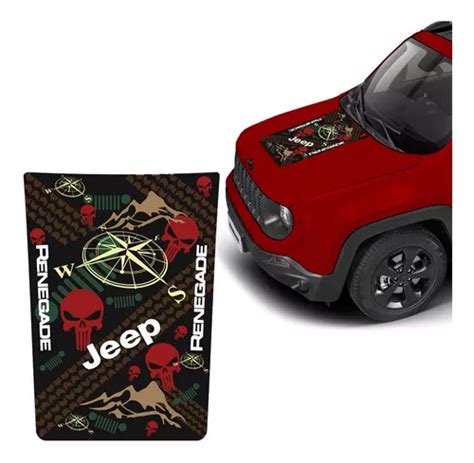 Adesivo Cap Jeep Renegade Aplique Personalizado Cor Vermelho