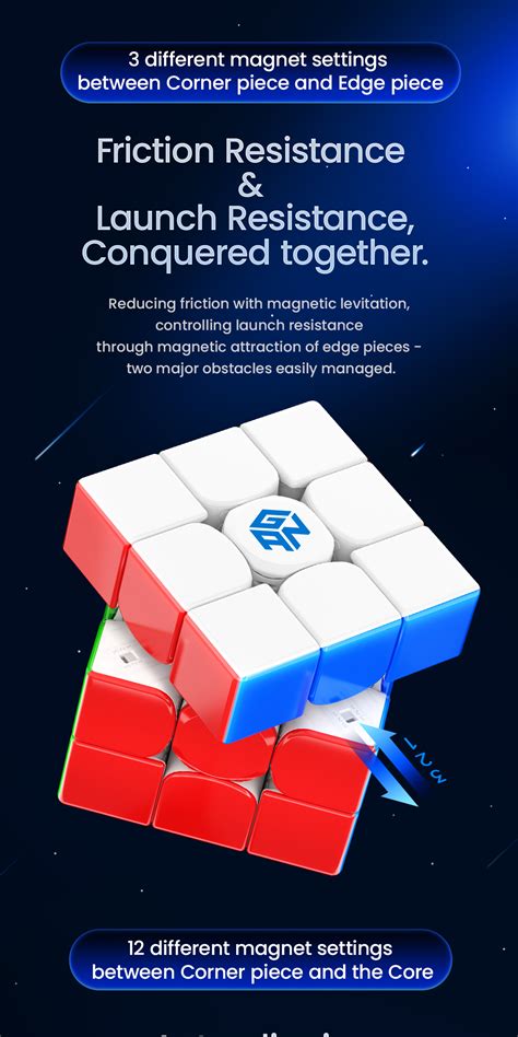 Gan Maglev X Magnetic Speed Competition Cube Puzzle Toys For Speed