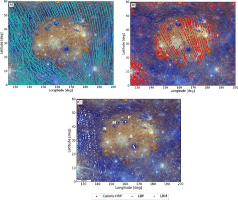 Individual Spectral Units Over The Caloris Basin The Basemap Is A