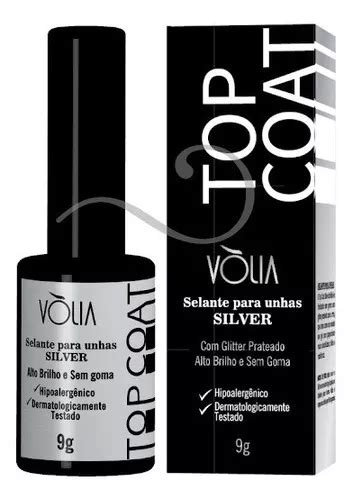 V Lia Selante Para Unhas Silver G Alto Brilho Top Coat Mercadolivre