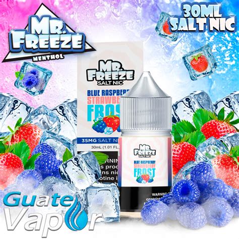 Blue Raspberry Strawberry Frost Mr Freeze Salt 30ml Guatevapor