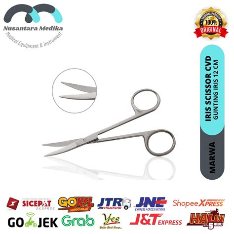 Jual Gunting Mata Ujung Bengkok Cm Iris Scissors Shopee Indonesia