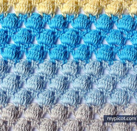 Kolay Popcorn Battaniye Yapımı Mimuu Bobble stitch tutorial